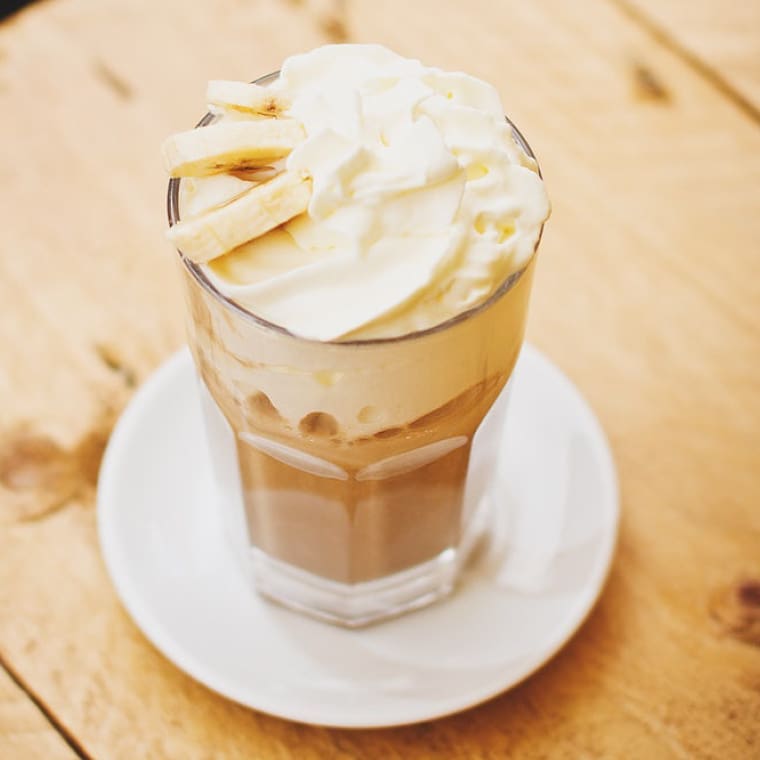 Blended ice coffee