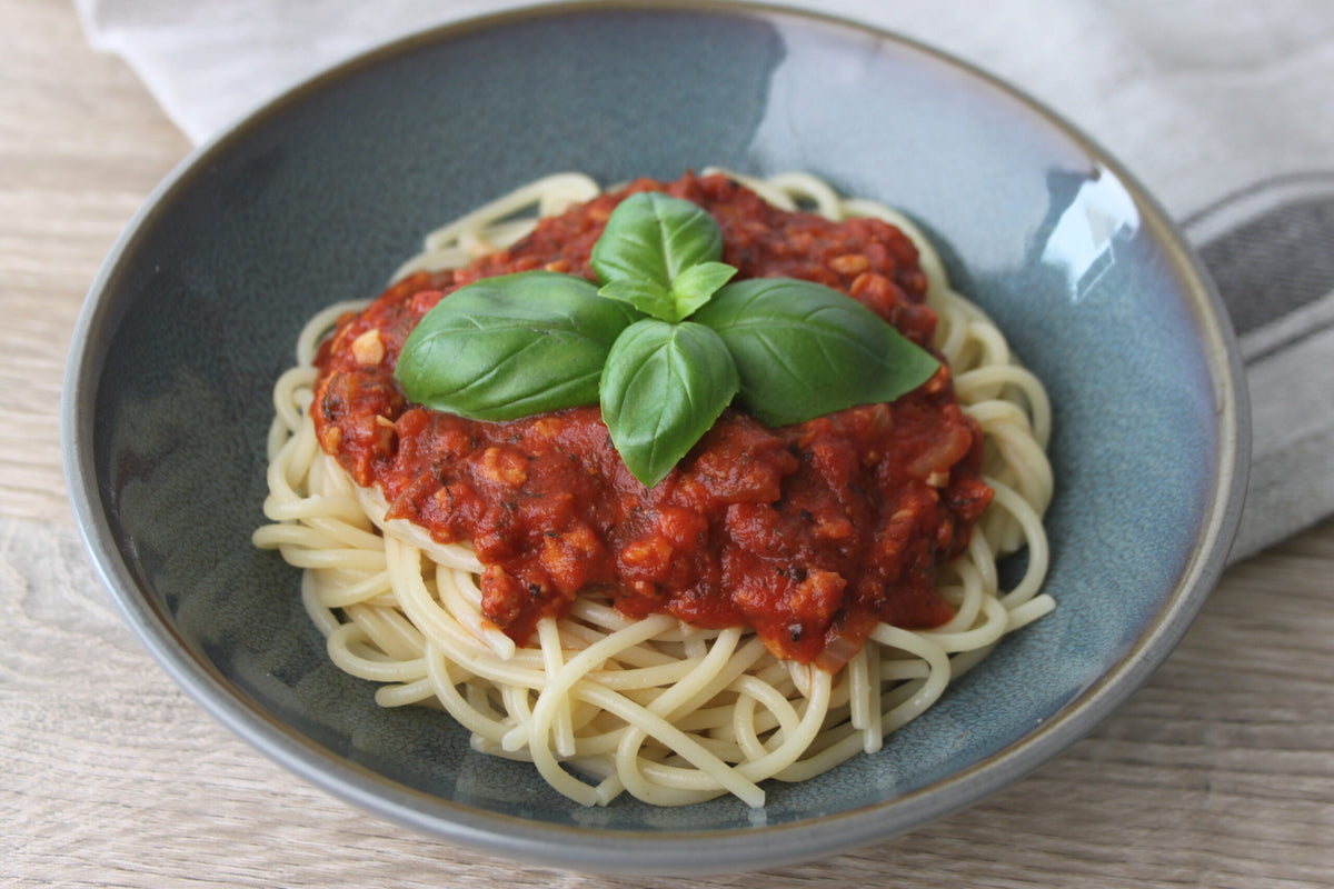 Vegansk spaghetti bolognese