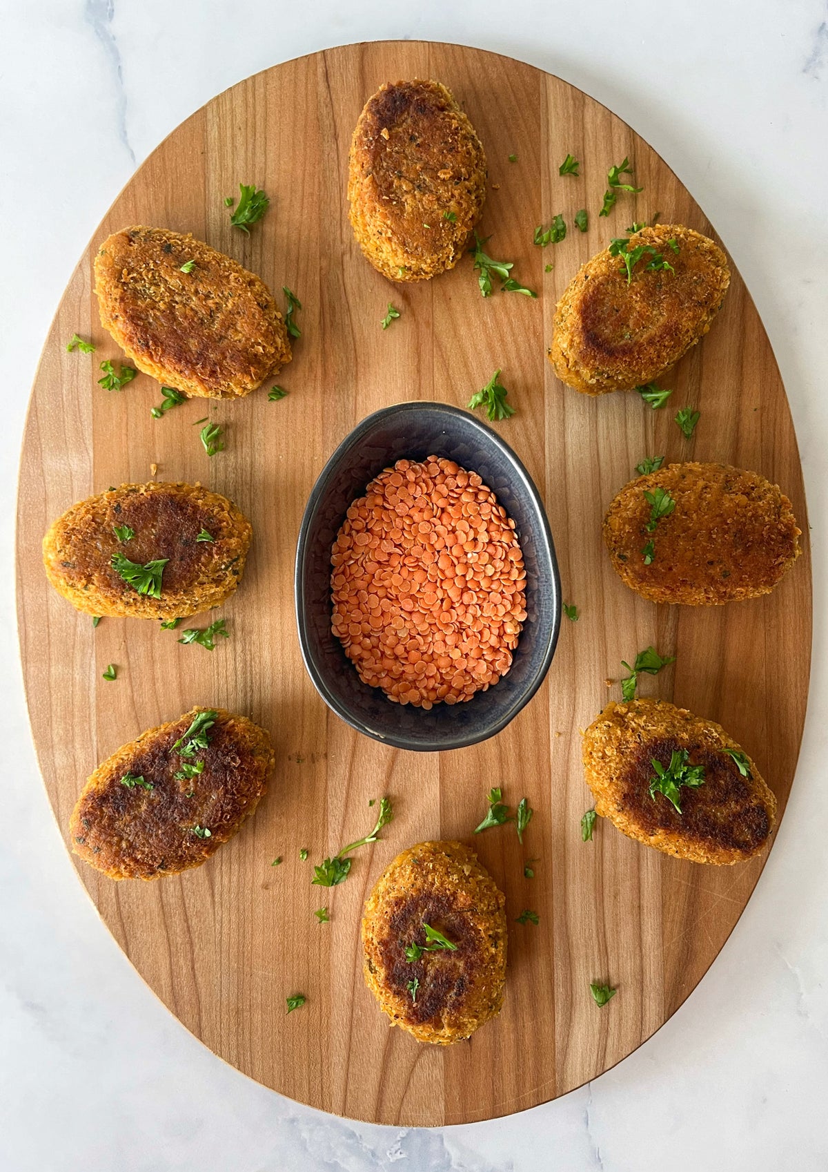 Linsefrikadeller
