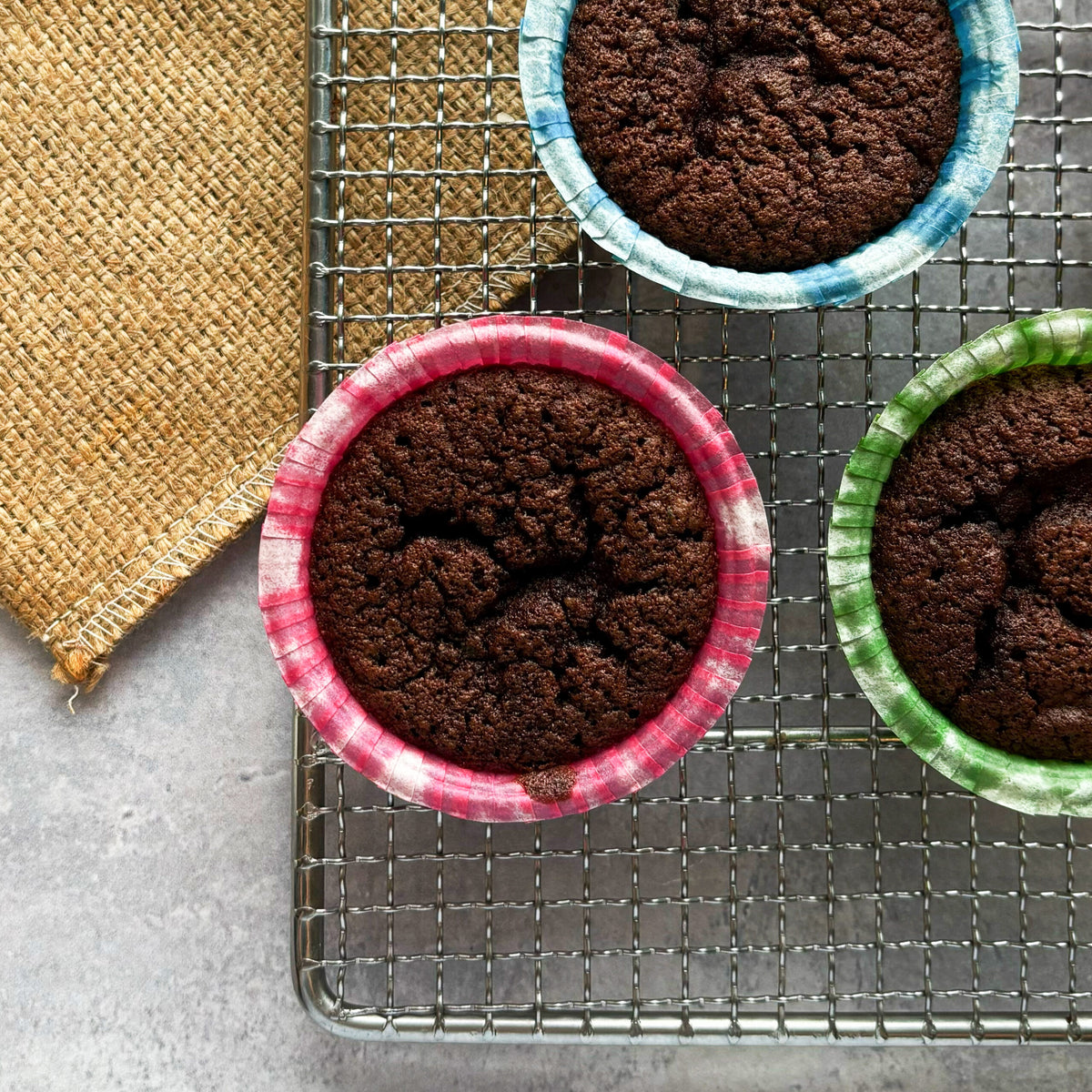 Chokolademuffins med sorte bønner
