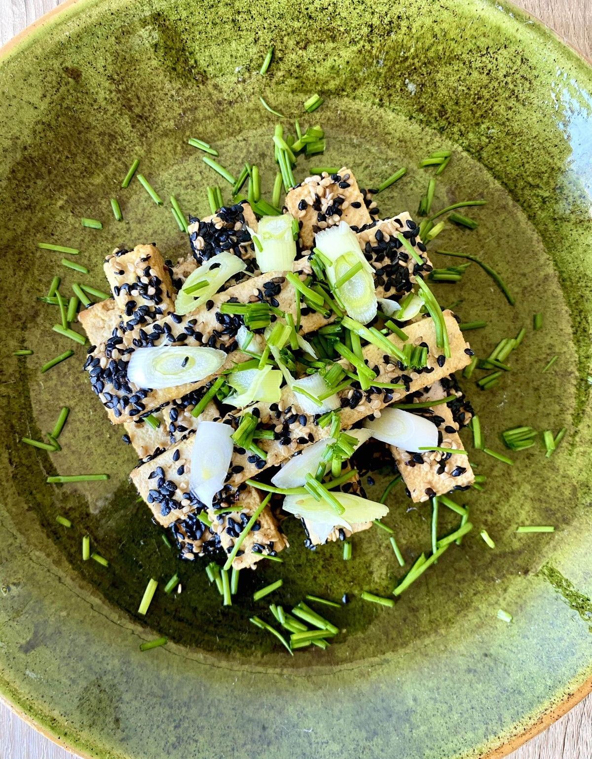 Tofu paneret i sesam