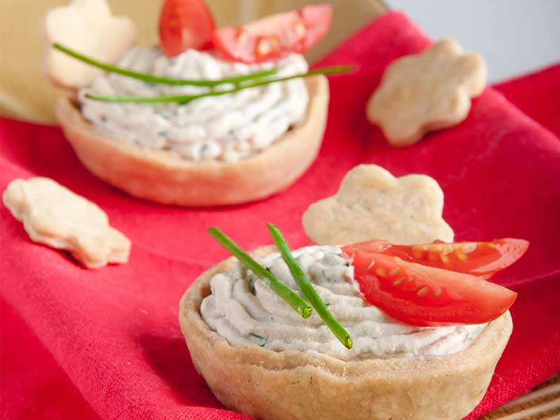 Tarteletter med vege-ricotta
