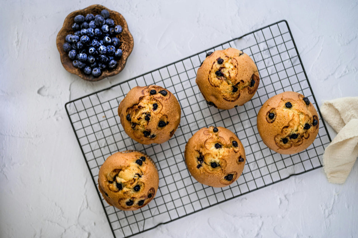 Veganske blåbærmuffins