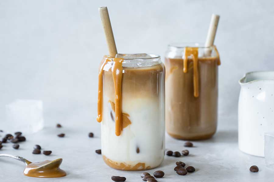 Iskaffe med cashewcreme