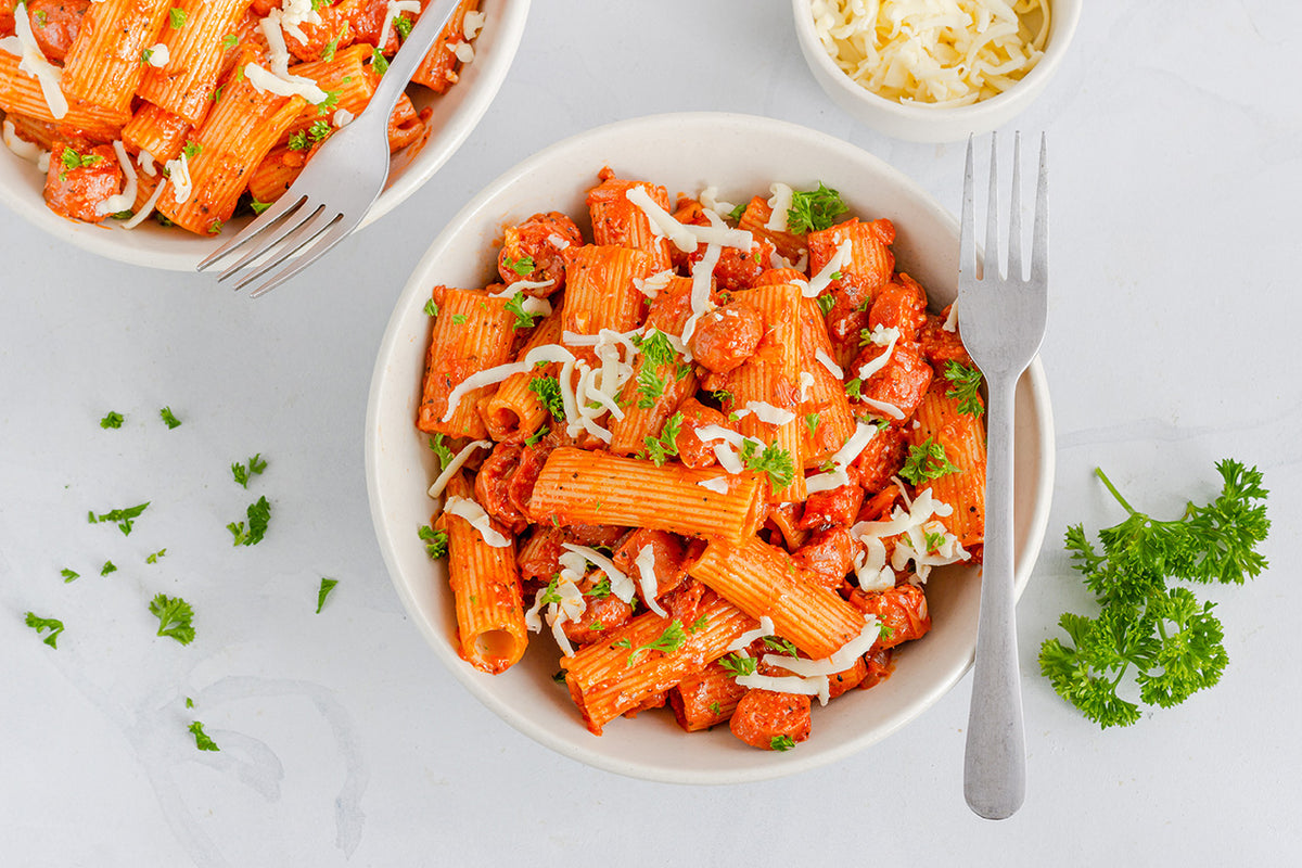 Penne med krydret tomatsauce