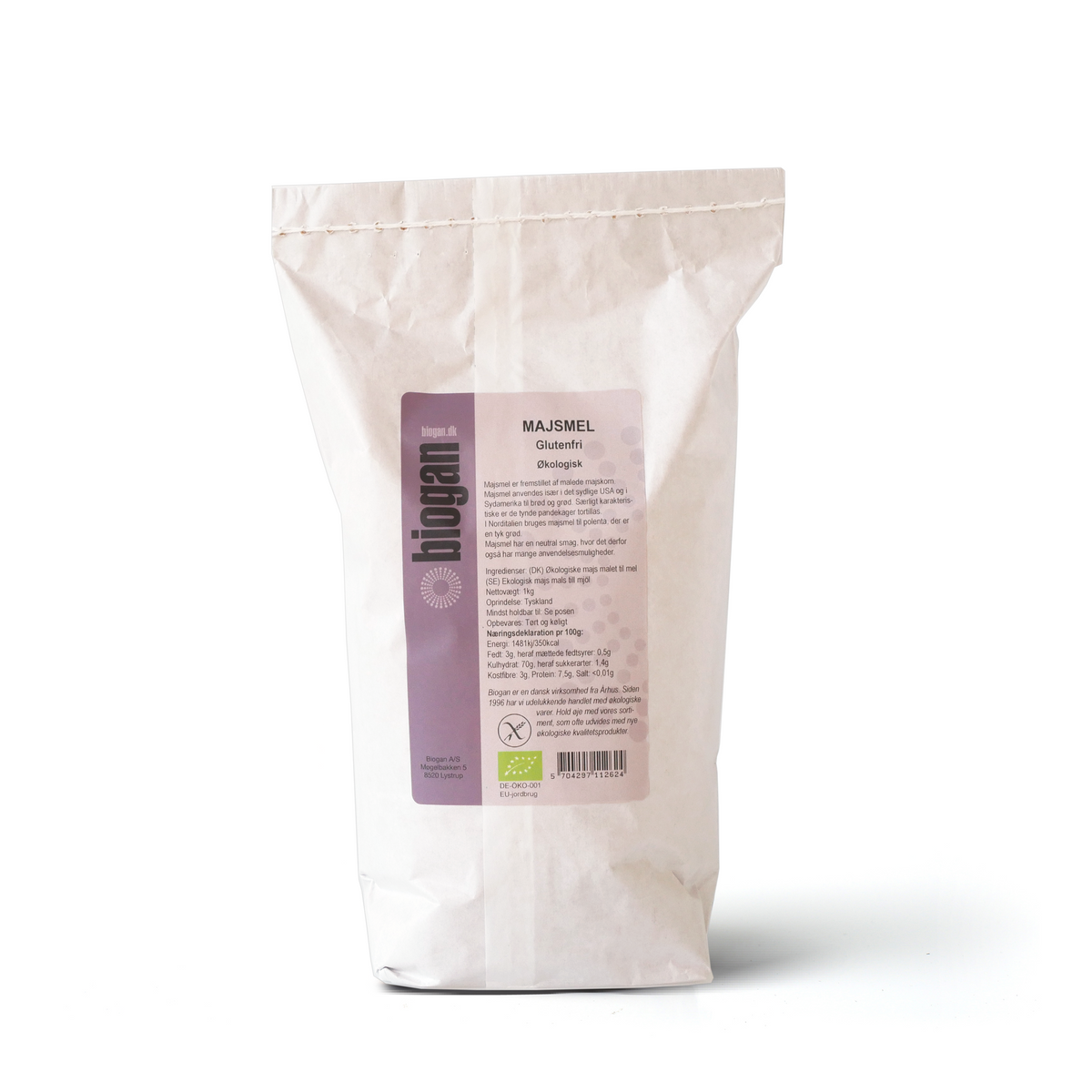 MAJSMEL 1kg ØKO Glutenfri papir fra Biogan