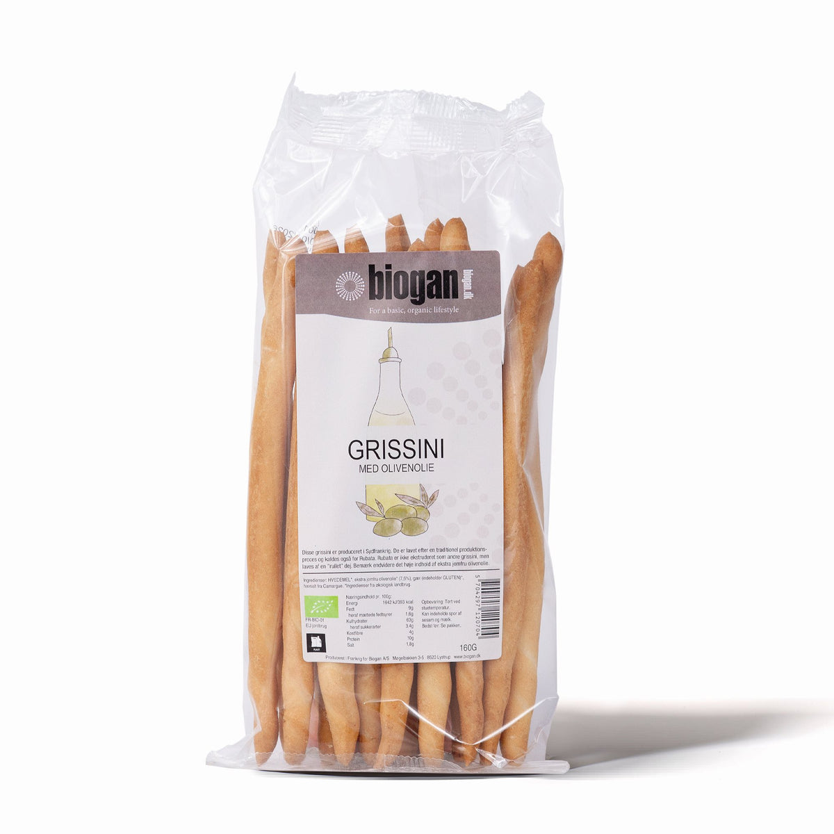 GRISSINI med olivenolie 160g ØKO fra Biogan