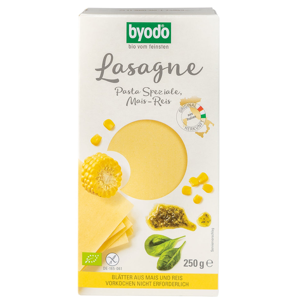 LASAGNEPLADER ris/majs 250g ØKO Glutenfri fra Biogan