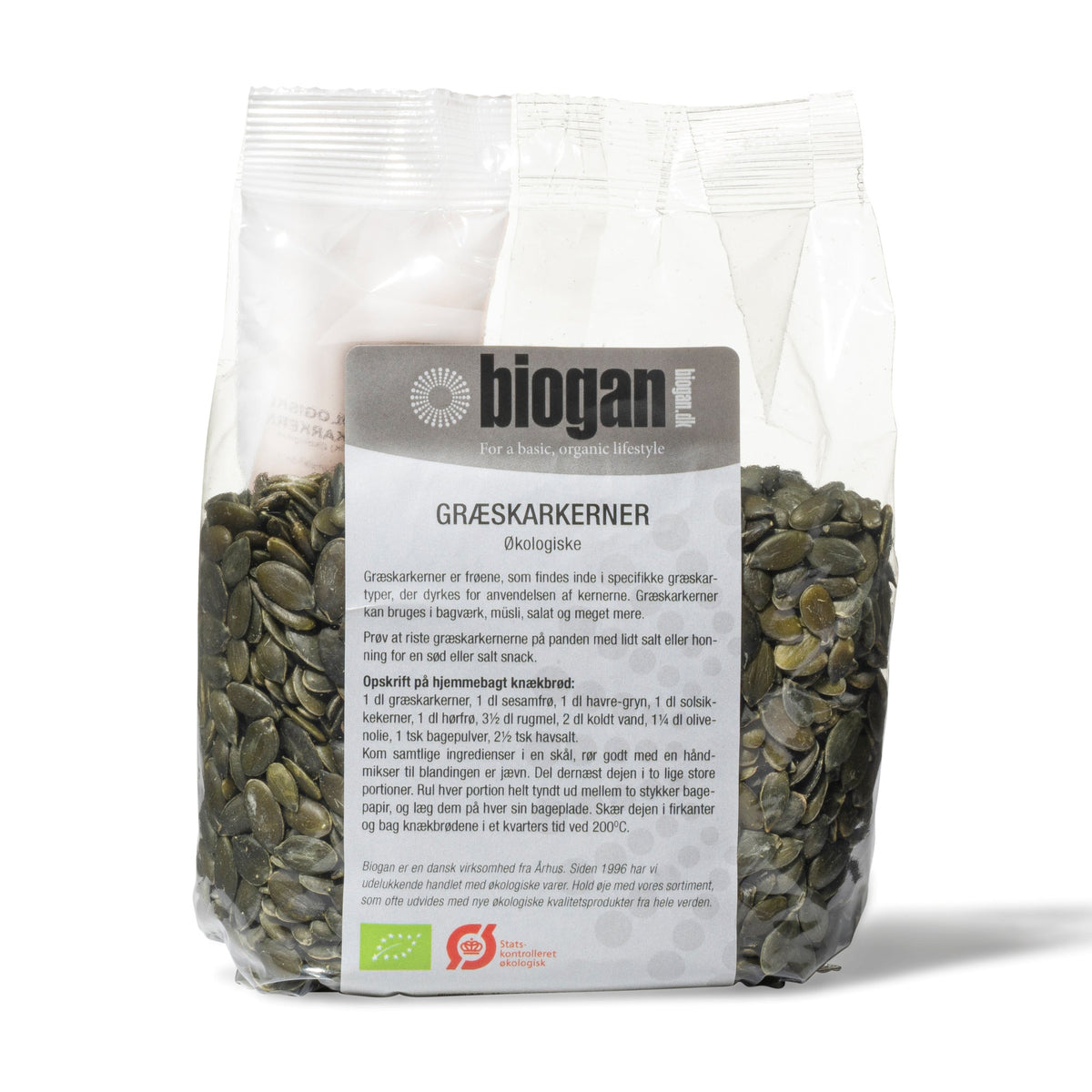 GRÆSKARKERNER 500g ØKO fra Biogan