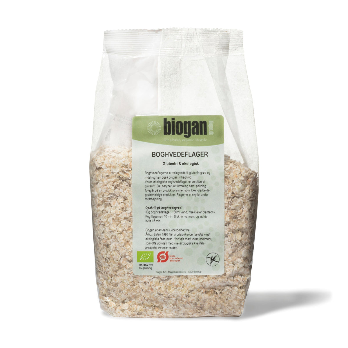 BOGHVEDEFLAGER 500g ØKO glutenfri fra Biogan