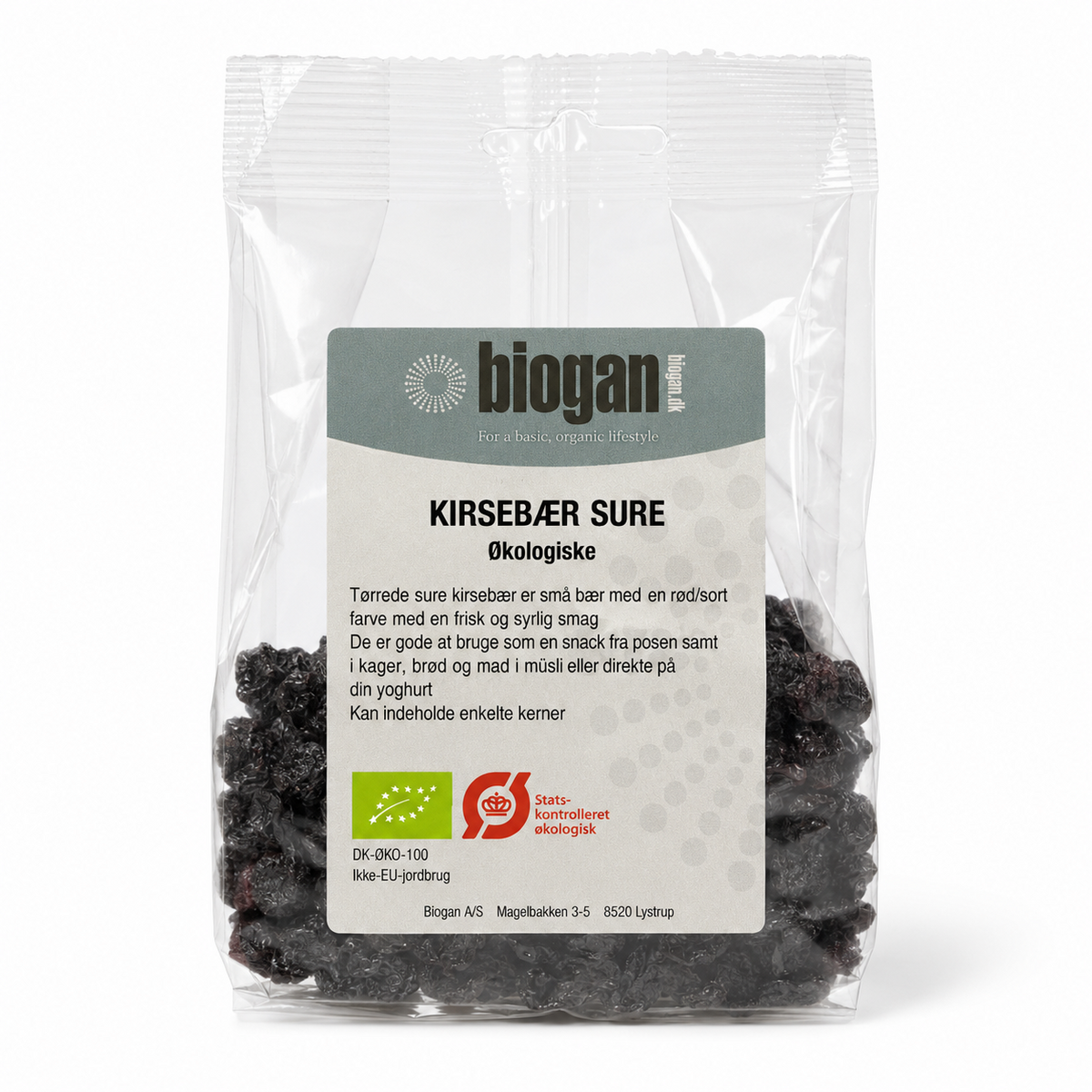 KIRSEBÆR sure 100g ØKO fra Biogan