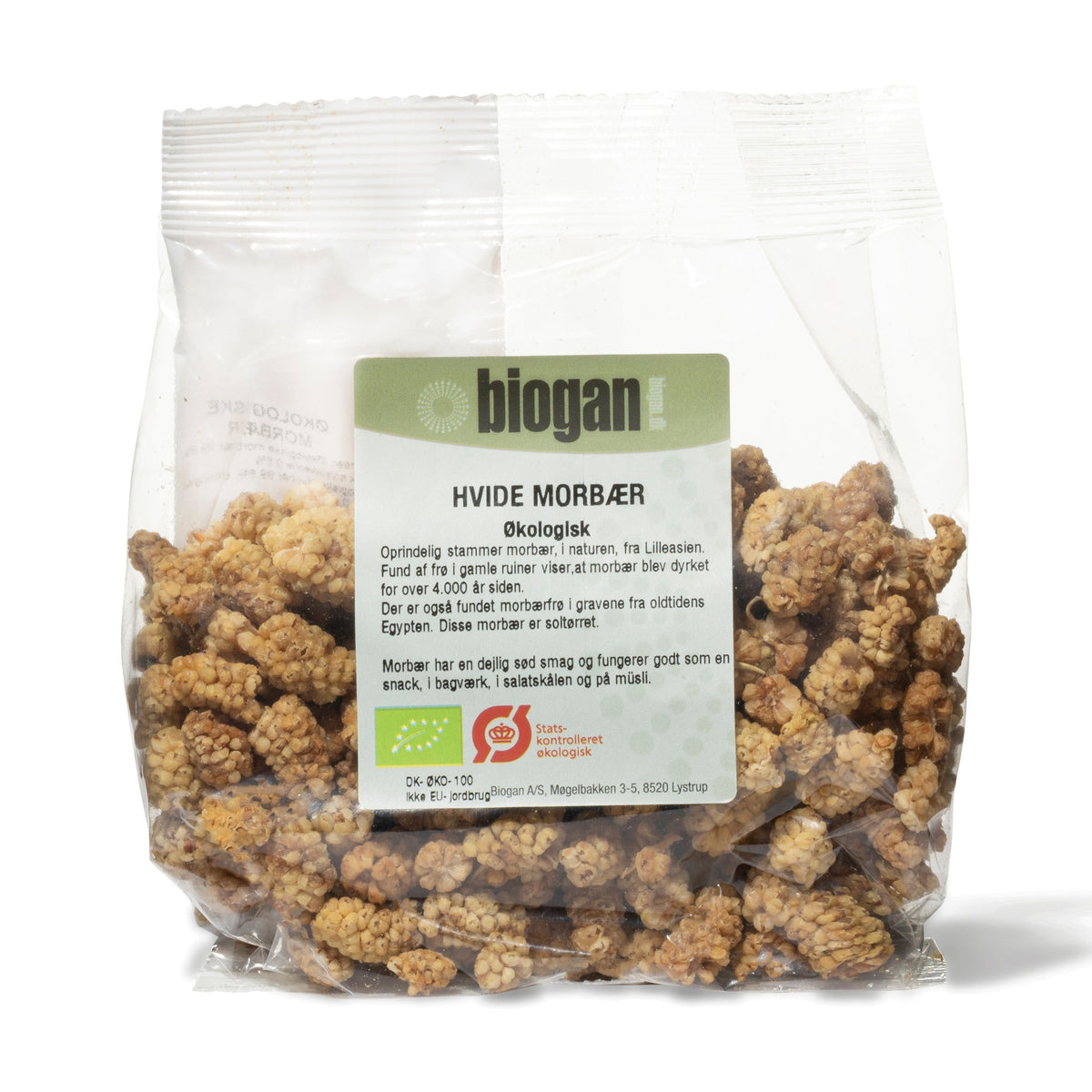 MORBÆR hvide 200g ØKO fra Biogan
