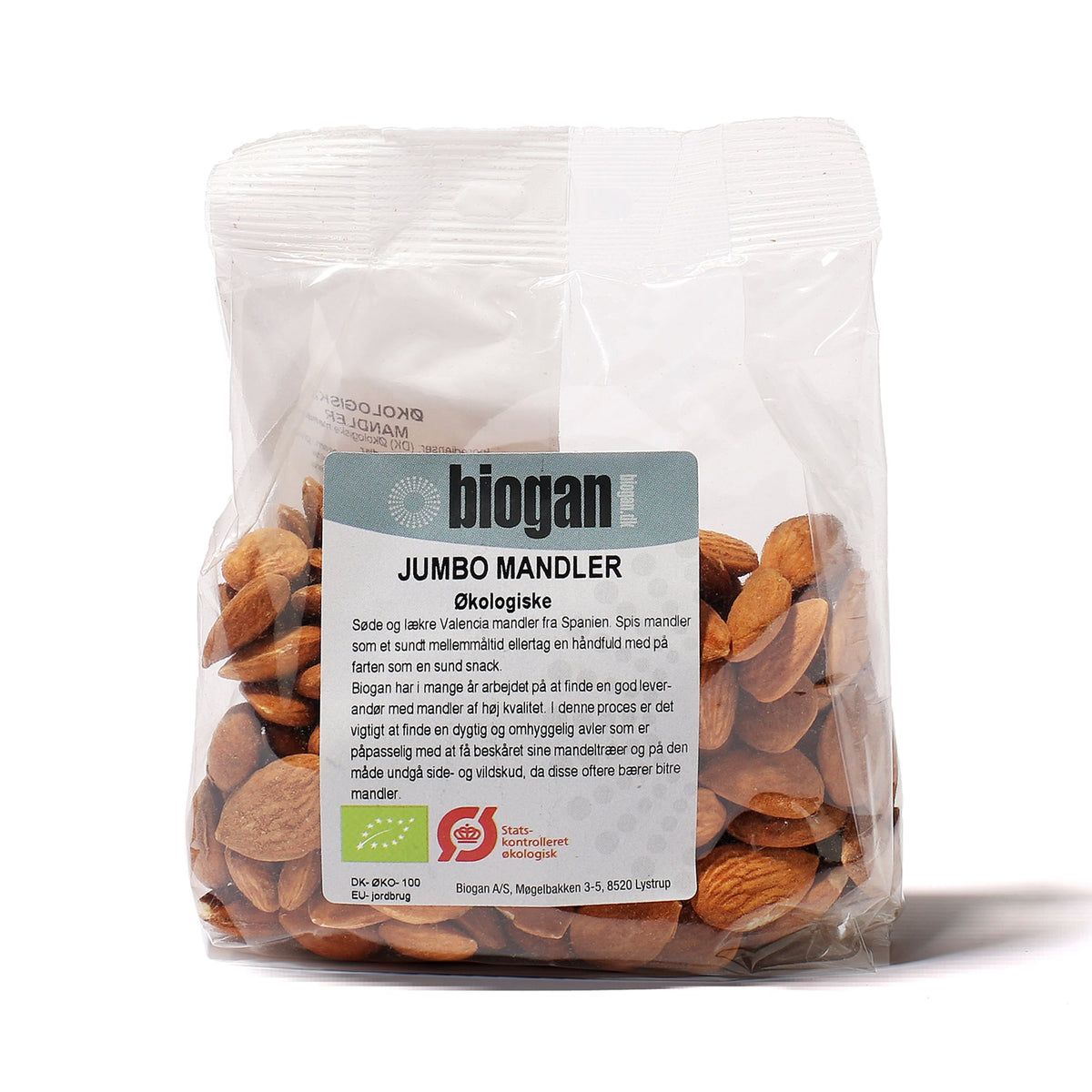 MANDLER jumbo 200g ØKO fra Biogan