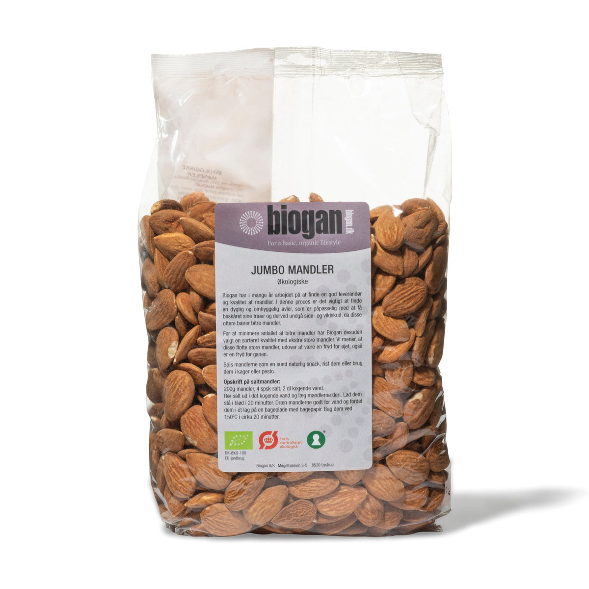 MANDLER jumbo 1kg ØKO fra Biogan