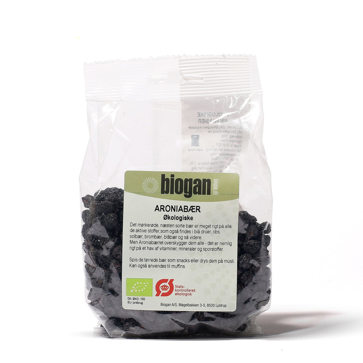 ARONIABÆR tørrede 100g ØKO fra Biogan