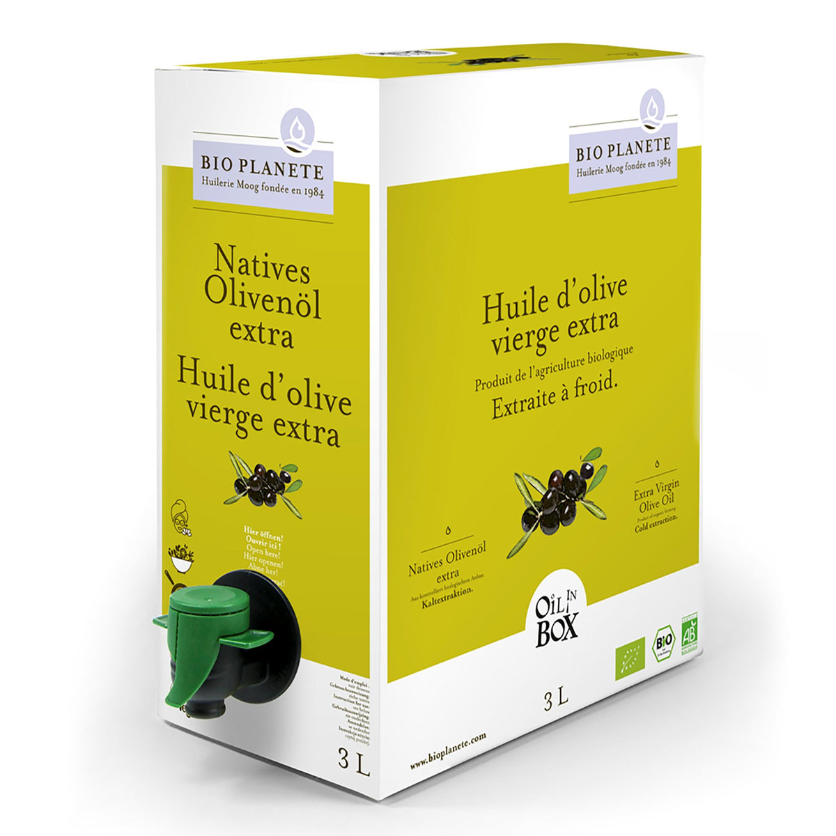 OLIVENOLIE extra virgin 3L koldpresset Ø fra Biogan
