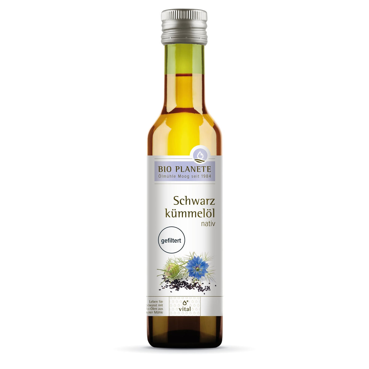 SORTKOMMENOLIE / Nigellafrøolie filteret 250ml ØKO fra Bio Planete, kort dato