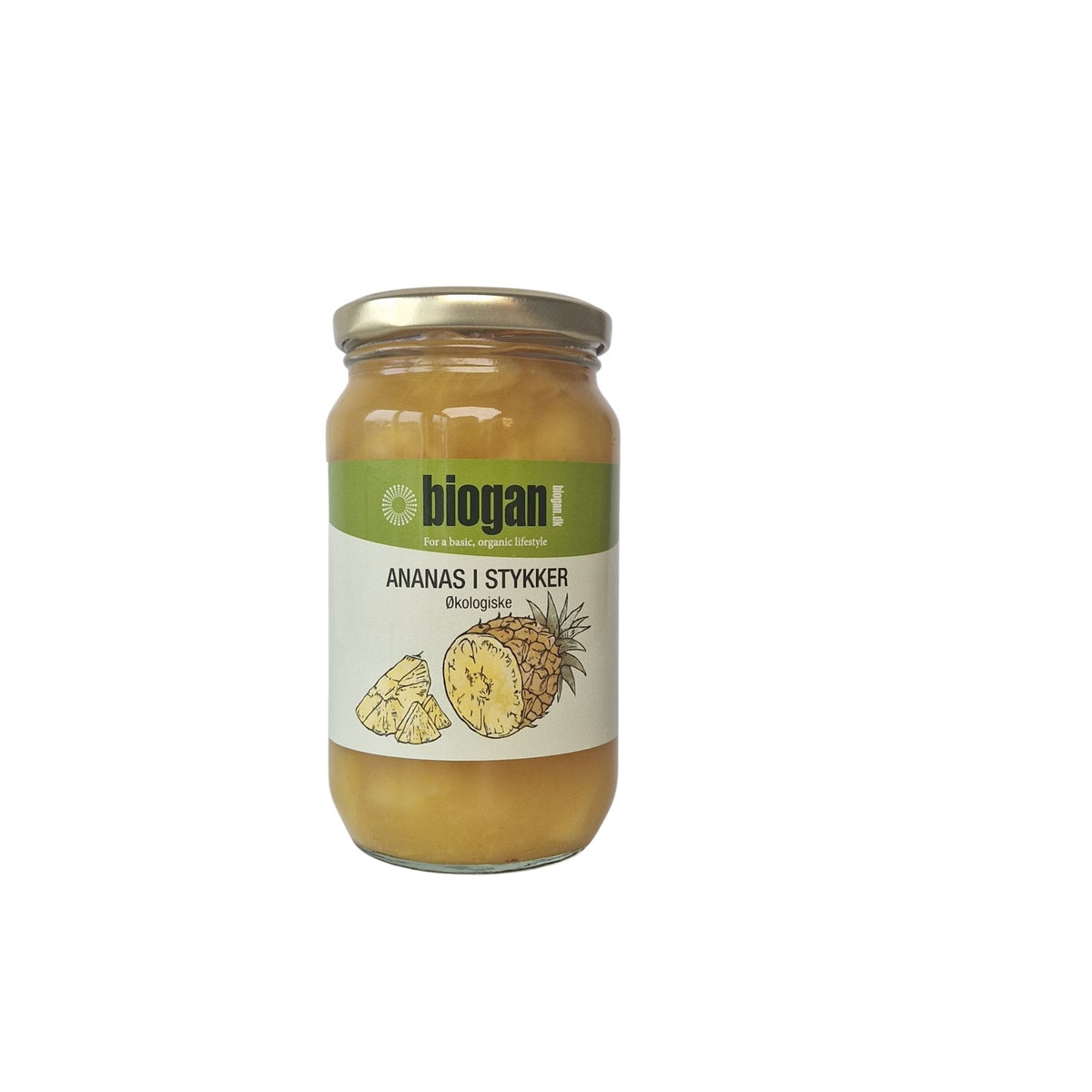 ANANAS i stykker 340g ØKO fra Biogan