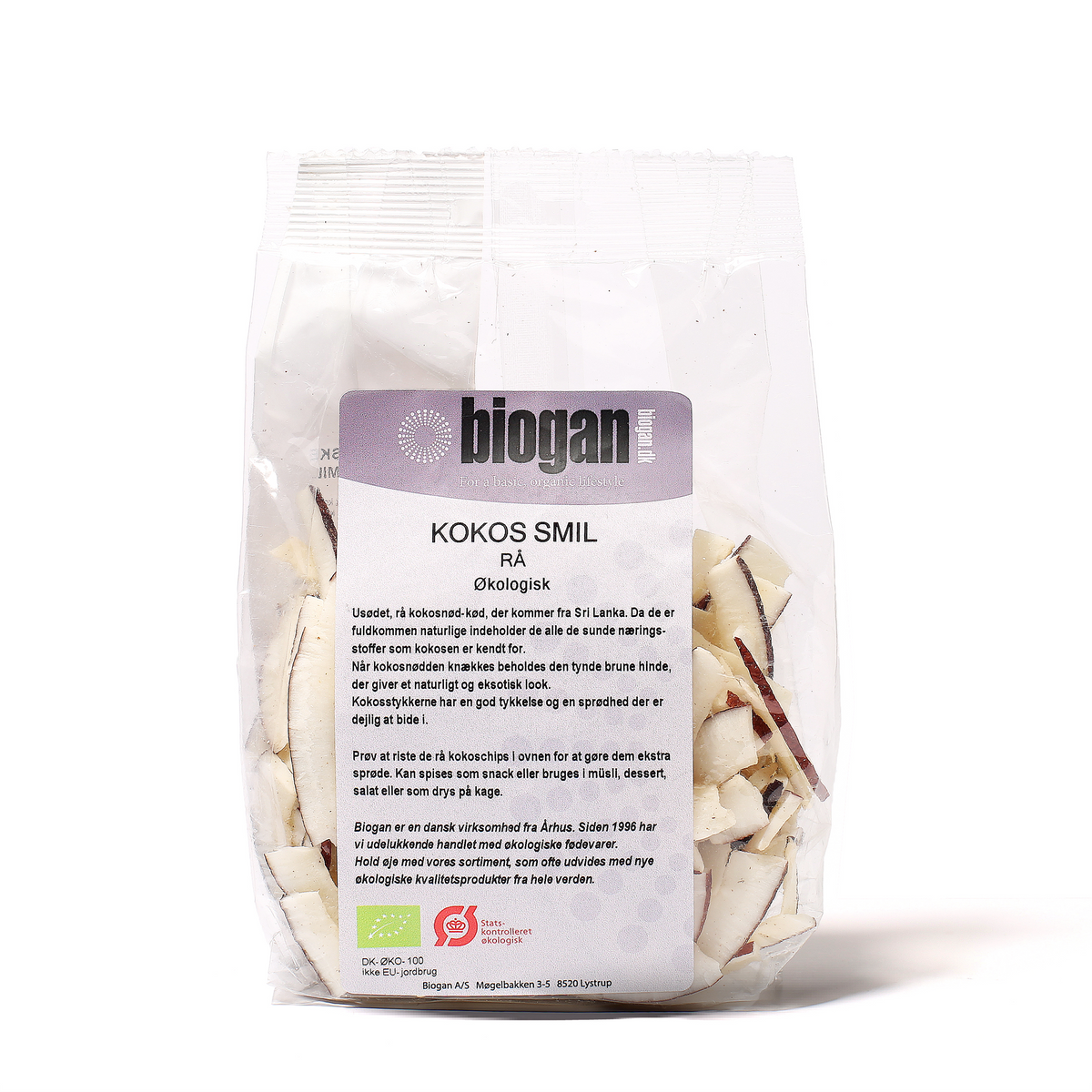 KOKOS SMIL rå 175g ØKO fra Biogan