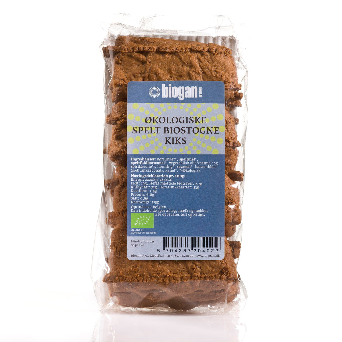SPELT BIOSTOGNE KIKS 175g ØKO fra Biogan