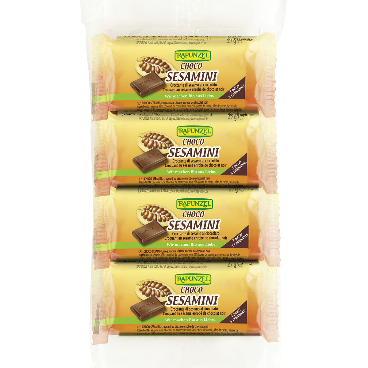 SESAMBAR m. choko multipack ØKO vegan fra Biogan