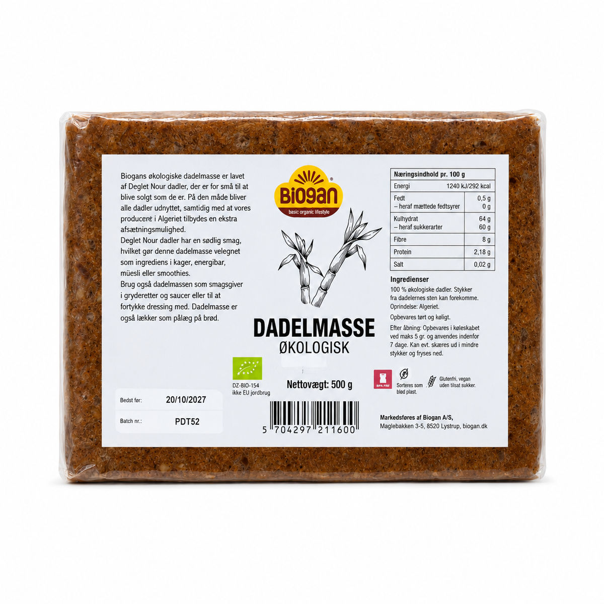 DADELMASSE 500g ØKO