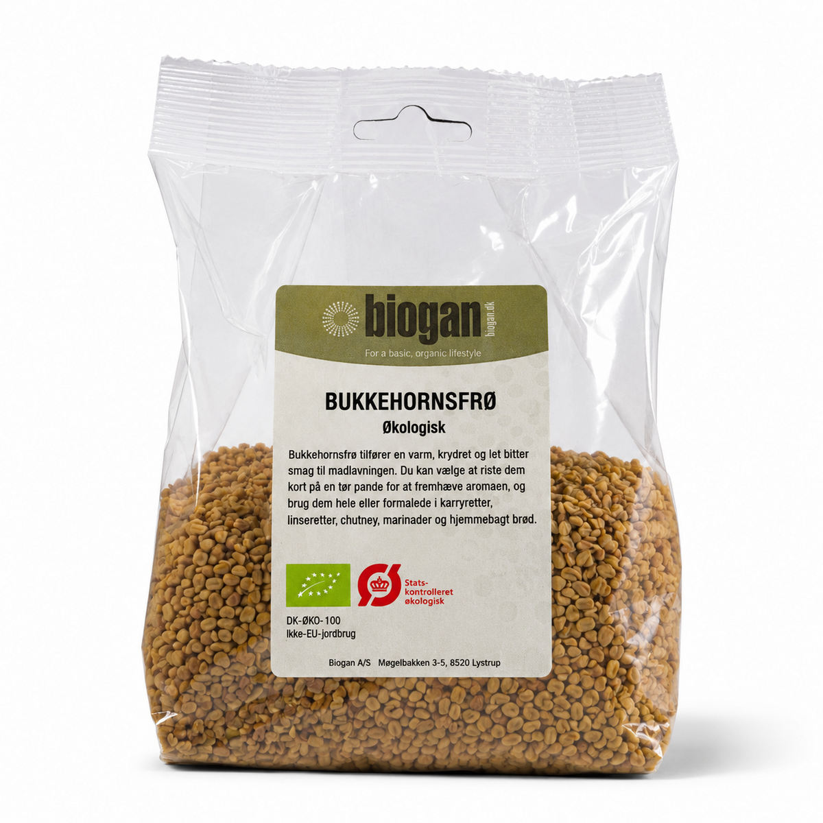 BUKKEHORNSFRØ 250g ØKO fra Biogan