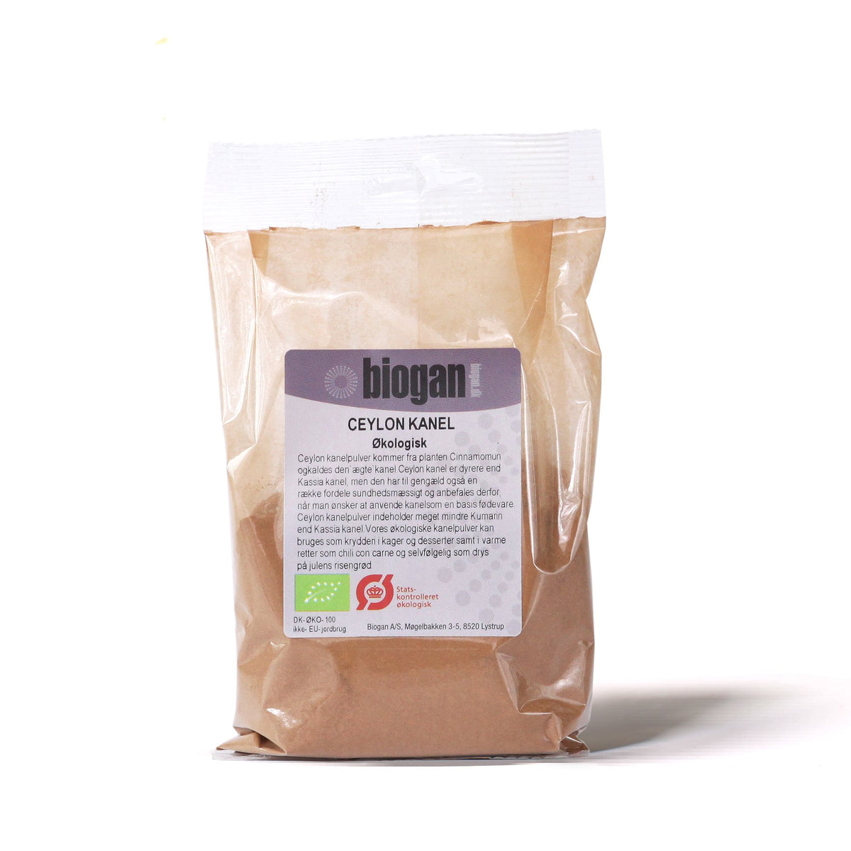 KANELPULVER 100% Ceylon 100g ØKO fra Biogan