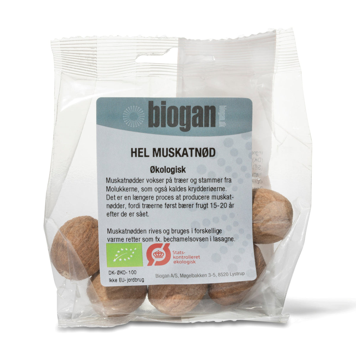 MUSKATNØD hel 30g ØKO fra Biogan