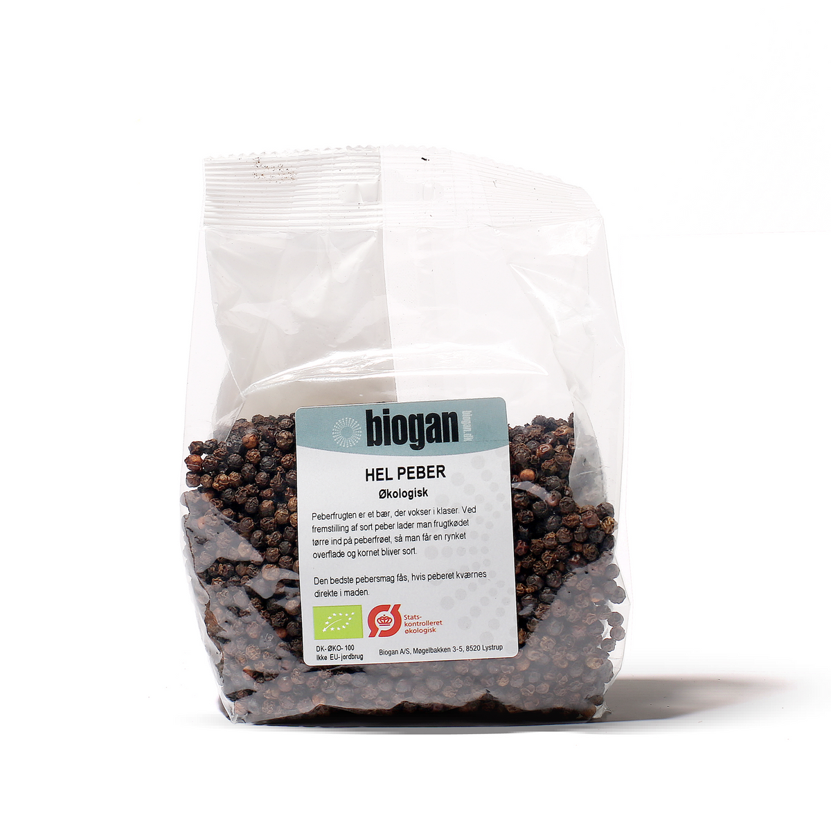 PEBER sort hel 250g ØKO fra Biogan