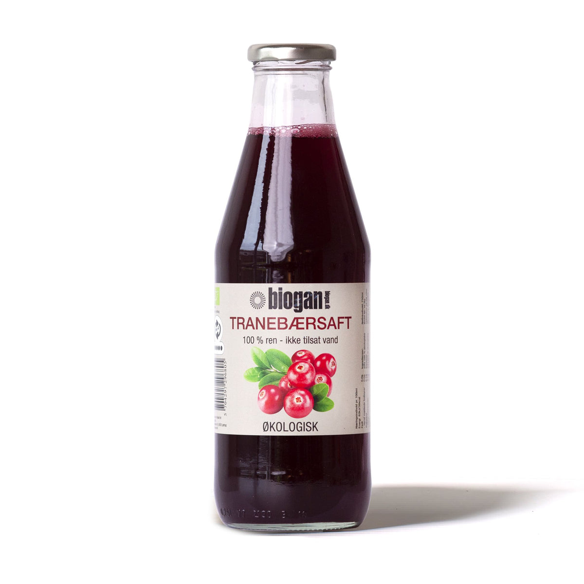 TRANEBÆRSAFT 100% rensaft750ml Ø pant A fra Biogan