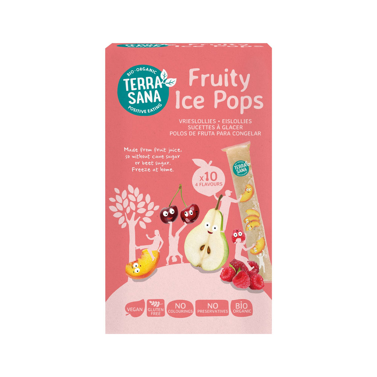 ICE POPS FRUITY frys selv is 10 stk ØKO vegan fra Biogan