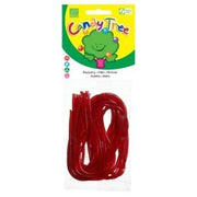 Snørebånd hindbær 75g Øko Glutenfri Candy Tree fra Biogan