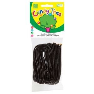 Snørebånd salt lakrids 100g Øko Glutenfri Candy Tree fra Biogan
