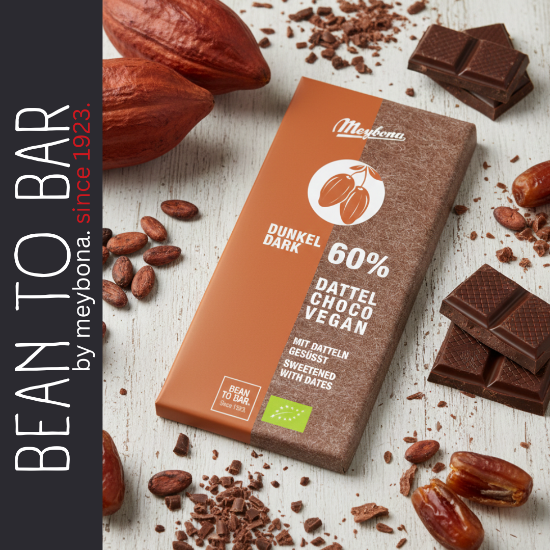 Chokobar 60% med formalede dadler 80g OKO fra Biogan