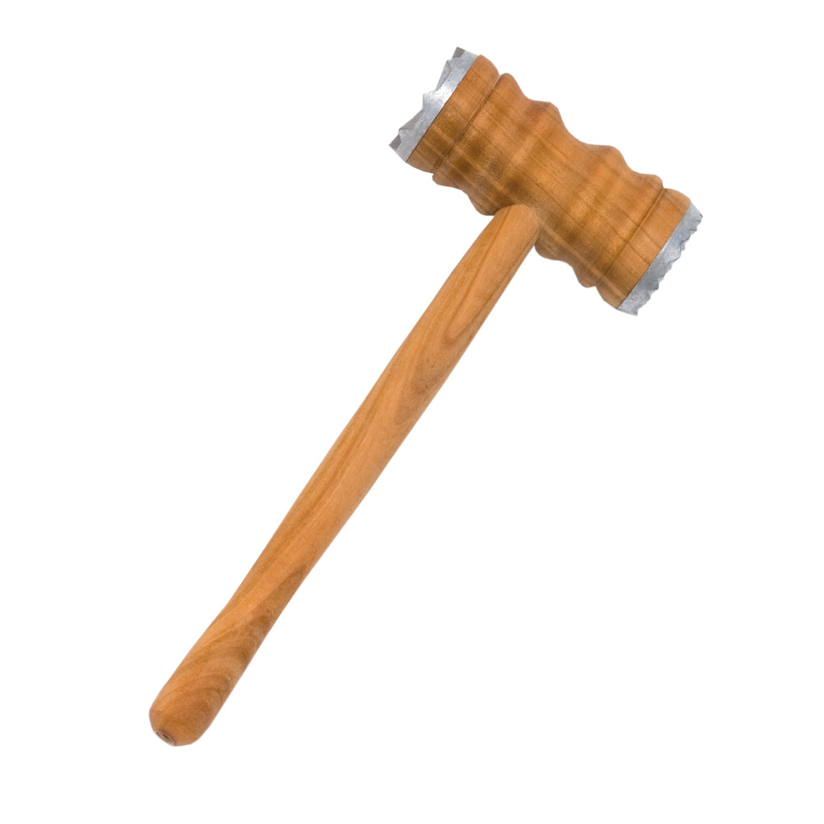 Kødhammer m. 2x metal i kirsebærtræ 28cm fra Biogan