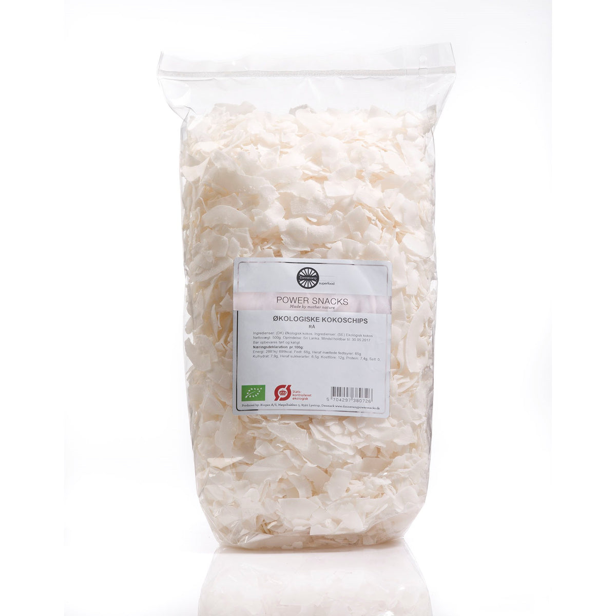 Kokoschips rå 500g Ø fra Biogan