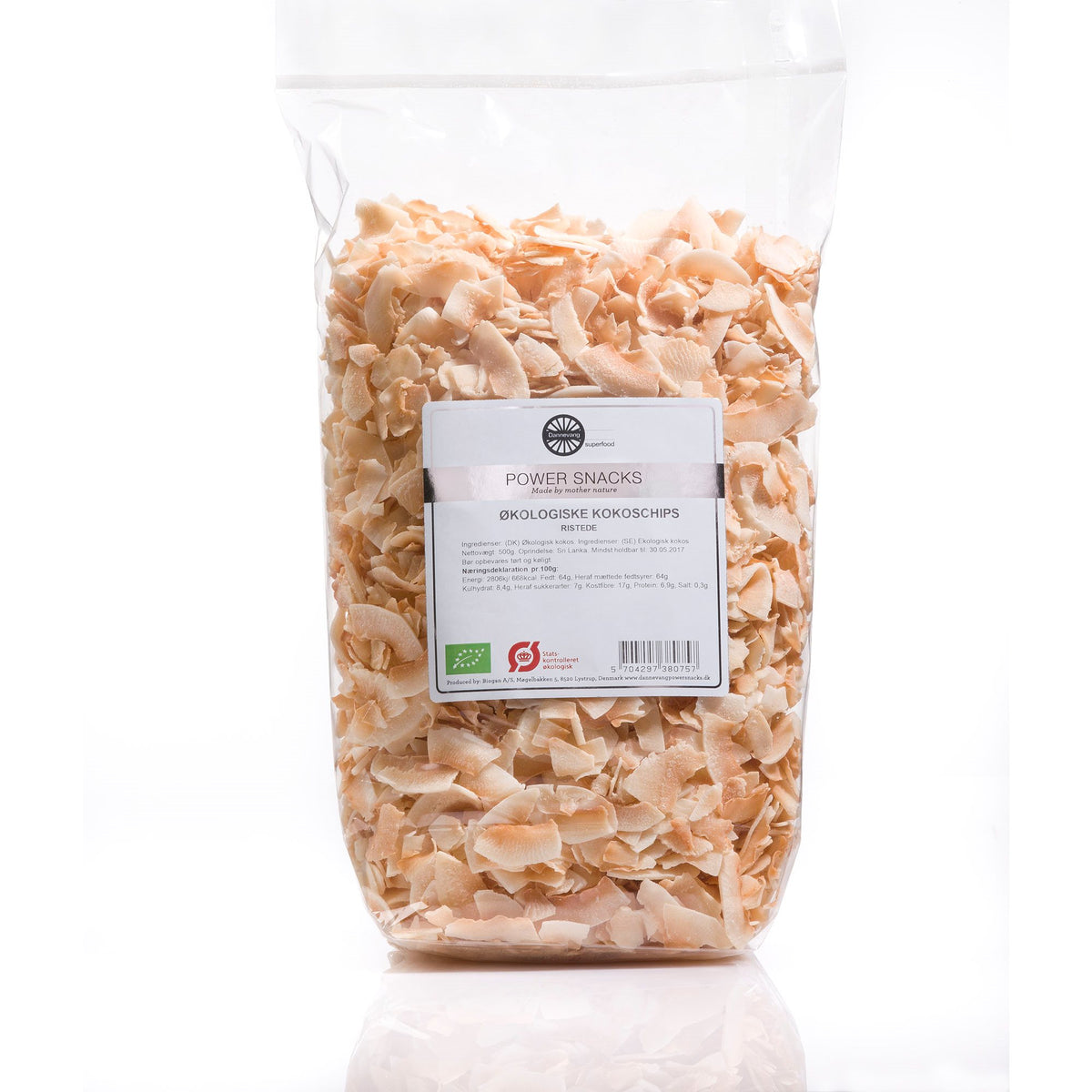 Kokoschips ristede 500g Ø fra Biogan