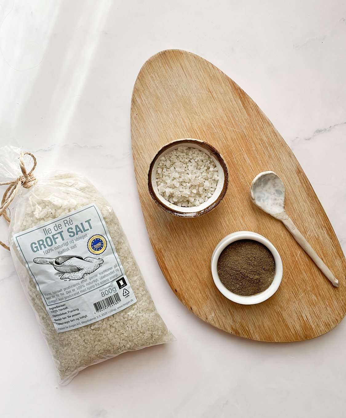 Fransk havsalt Ile de Ré ubleget, (grov Keltisk salt ) 800g fra Biogan – billede 2