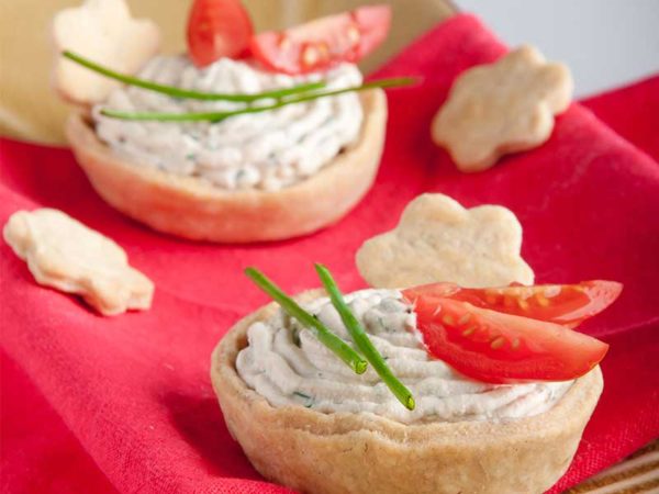 Tarteletter-med-vege-ricotta Veganske tarteletter med ricotta | Biogan
