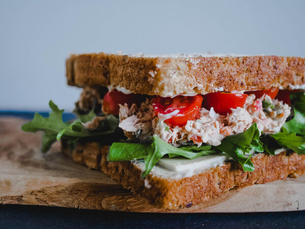 tun sandwich Tunsalat med jackfruit | Biogan