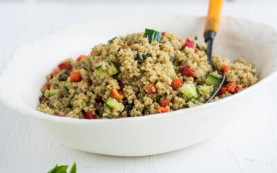 Quinoa Salat med pesto